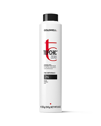 Goldwell Topchic Zero - Безаммиачная краска для волос 2N черный 250 мл - hairs-russia.ru